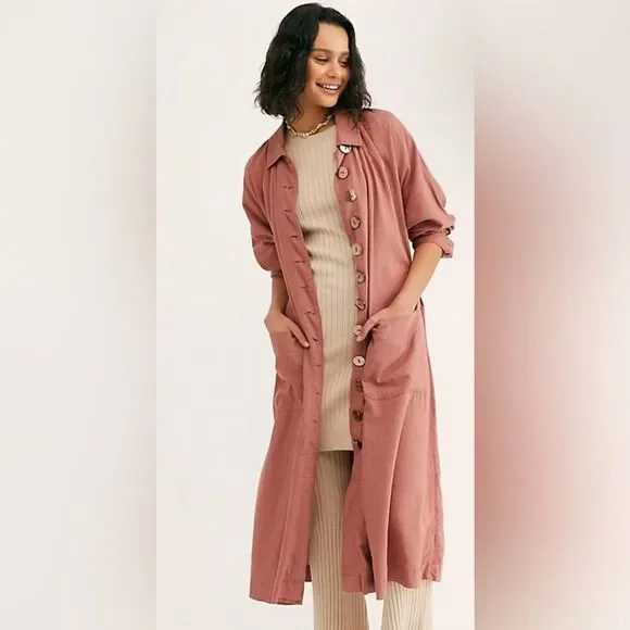 NWT Free People Meet Me In Montauk Duster Jacket